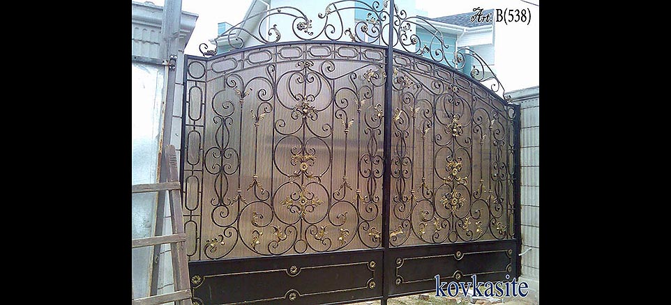 распашные откатные ворота в москве №30